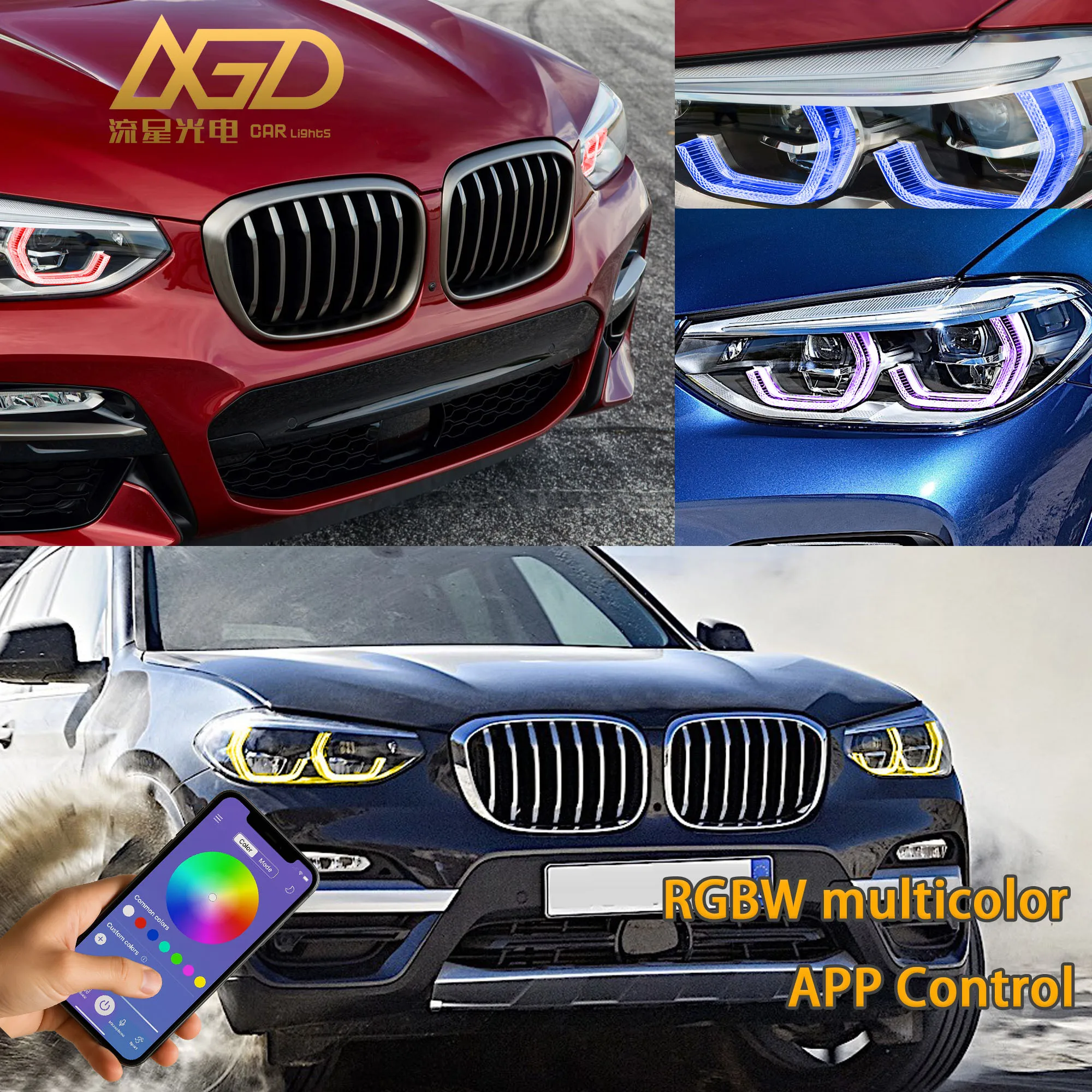 RGBW Multicolor Angel Eye DRL boards For 2018-2021 BMW X3 X3M F97 G01 X4 X4M G02 ix3 Fits Adaptive Headlight
RGBW Multicolor Angel Eye DRL boards For 2018-2021 BMW X3 X3M F97 G01 X4 X4M G02 ix3 Fits Adaptive Headlight