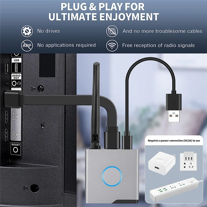 Wireless -Compatible Display Dongle Adapter 4K,Wireless Receiver,Streaming Media Video/Audio/File Wireless Extender Durable
Wireless -Compatible Display Dongle Adapter 4K,Wireless Receiver,Streaming Media Video/Audio/File Wireless Extender Durable