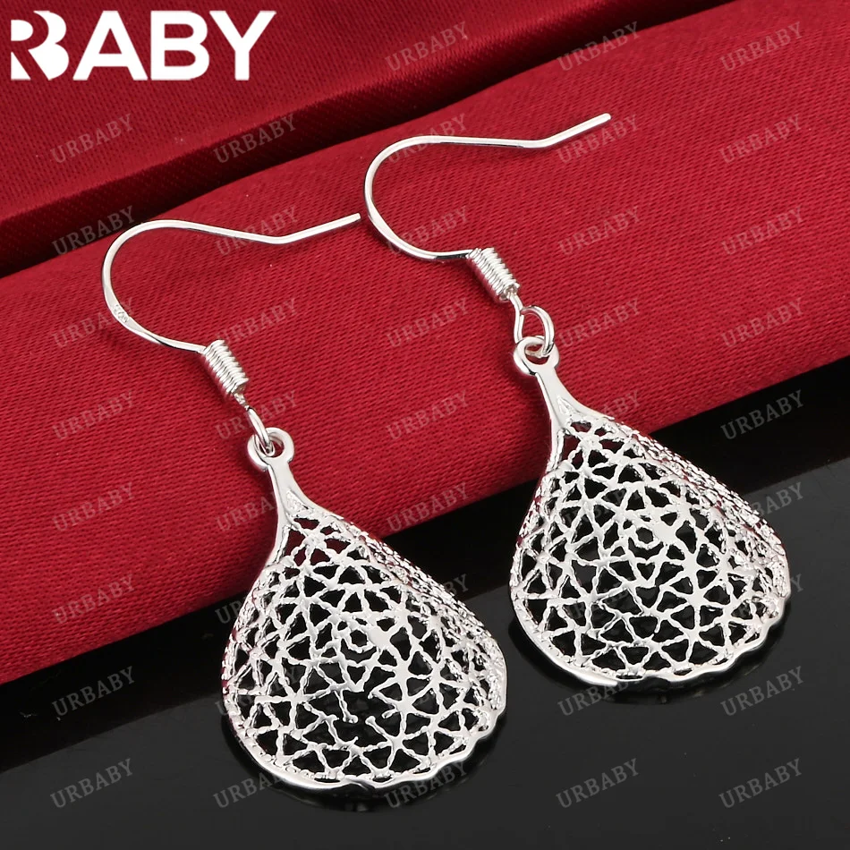 URBABY 925 Sterling Silver Earrings Hollow Water Drop Earrings For Women Jewelry Fashion Party and Daily Wear
URBABY 925 Sterling Silver Earrings Hollow Water Drop Earrings For Women Jewelry Fashion Party and Daily Wear
