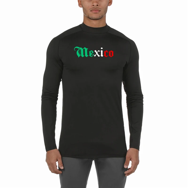 Turtleneck Gym Sports Compression Shirt Mens Fitness Quick Dry Bodybuilding Workout Autumn Tight Graphic Printed T Shirt
Turtleneck Gym Sports Compression Shirt Mens Fitness Quick Dry Bodybuilding Workout Autumn Tight Graphic Printed T Shirt