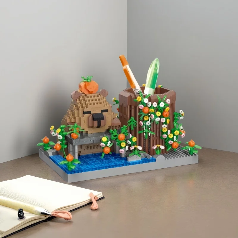 KNEW BUILT Capybara Pen Holder Micro Mini Building Block Toy-Festival Gift for Kids,Student Supplies,Desk Decor,Easy Assembly
KNEW BUILT Capybara Pen Holder Micro Mini Building Block Toy-Festival Gift for Kids,Student Supplies,Desk Decor,Easy Assembly
