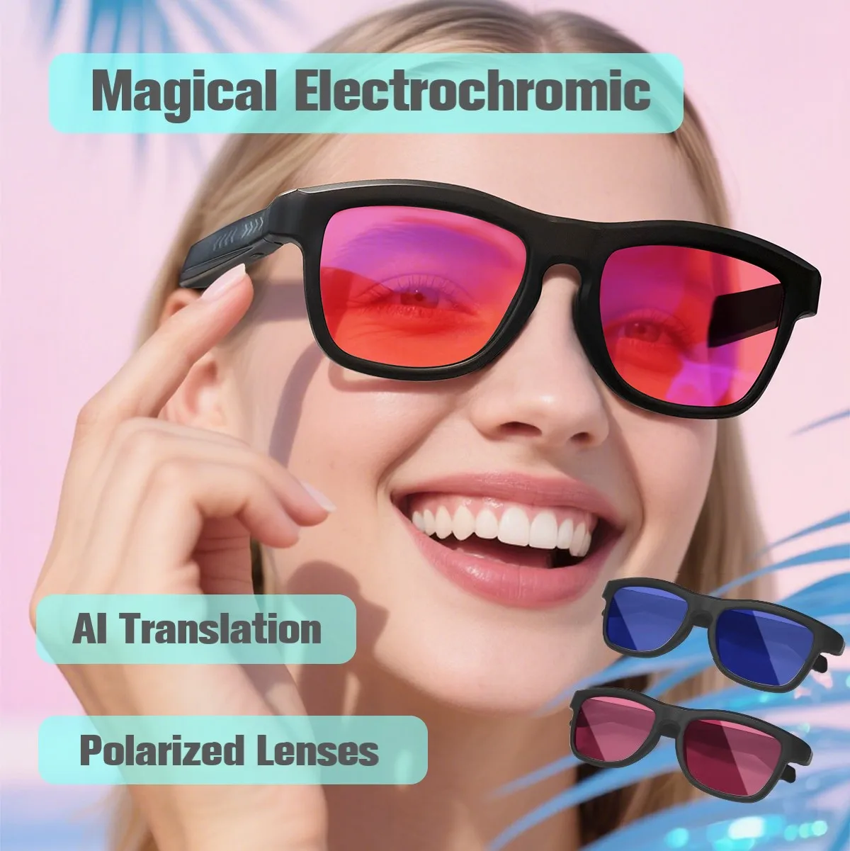 Удивительные электрохромные солнцезащитные очки Smart Ai, поляризационная защита от ультрафиолета, очки UV400, линзы, мгновенное изменение цвета
Удивительные электрохромные солнцезащитные очки Smart Ai, поляризационная защита от ультрафиолета, очки UV400, линзы, мгновенное изменение цвета