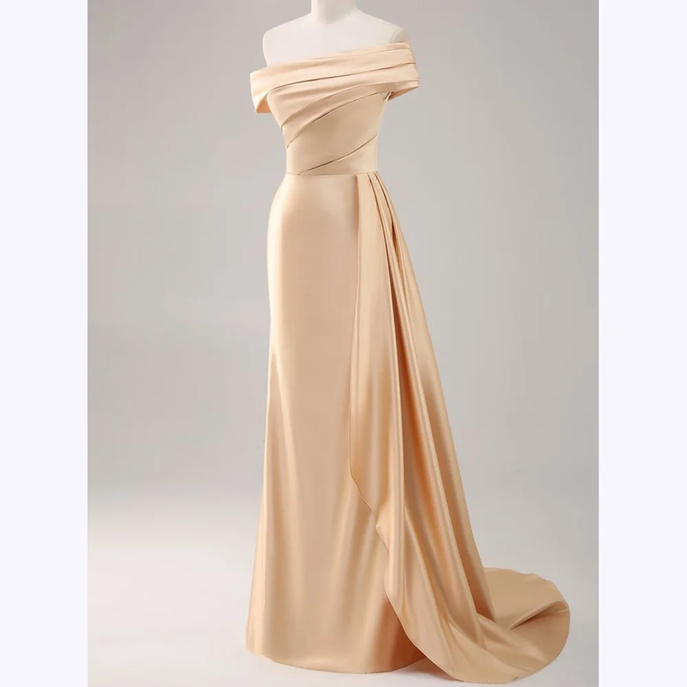 Vintage Classic Satin Prom Dresses For Women Floor-Length Off The Shoulder Sleeveless Formal Occasion Evening Party Prom Dress
Vintage Classic Satin Prom Dresses For Women Floor-Length Off The Shoulder Sleeveless Formal Occasion Evening Party Prom Dress