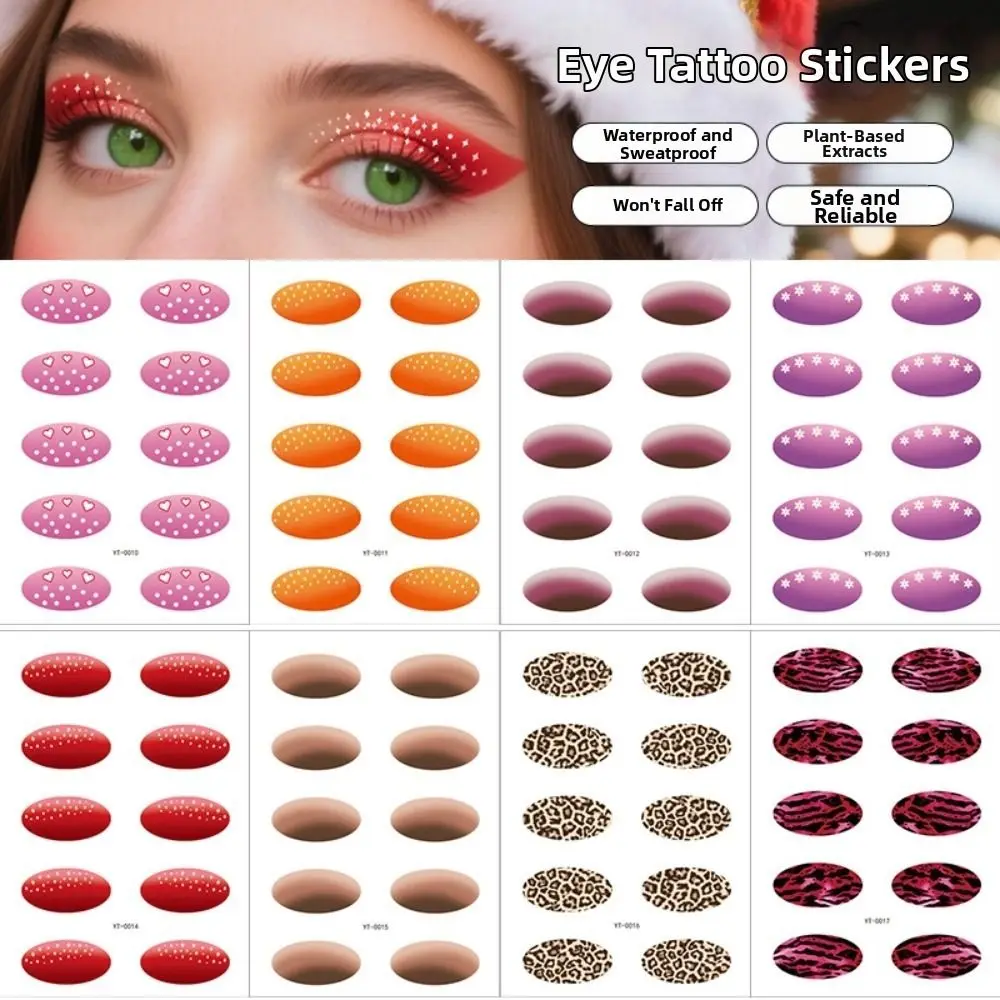 Gradient Color Eye Shadow Tattoo Stickers Leopard Print Wedding Tool Leopard Print Tattoo Decals Flash High Gloss
Gradient Color Eye Shadow Tattoo Stickers Leopard Print Wedding Tool Leopard Print Tattoo Decals Flash High Gloss