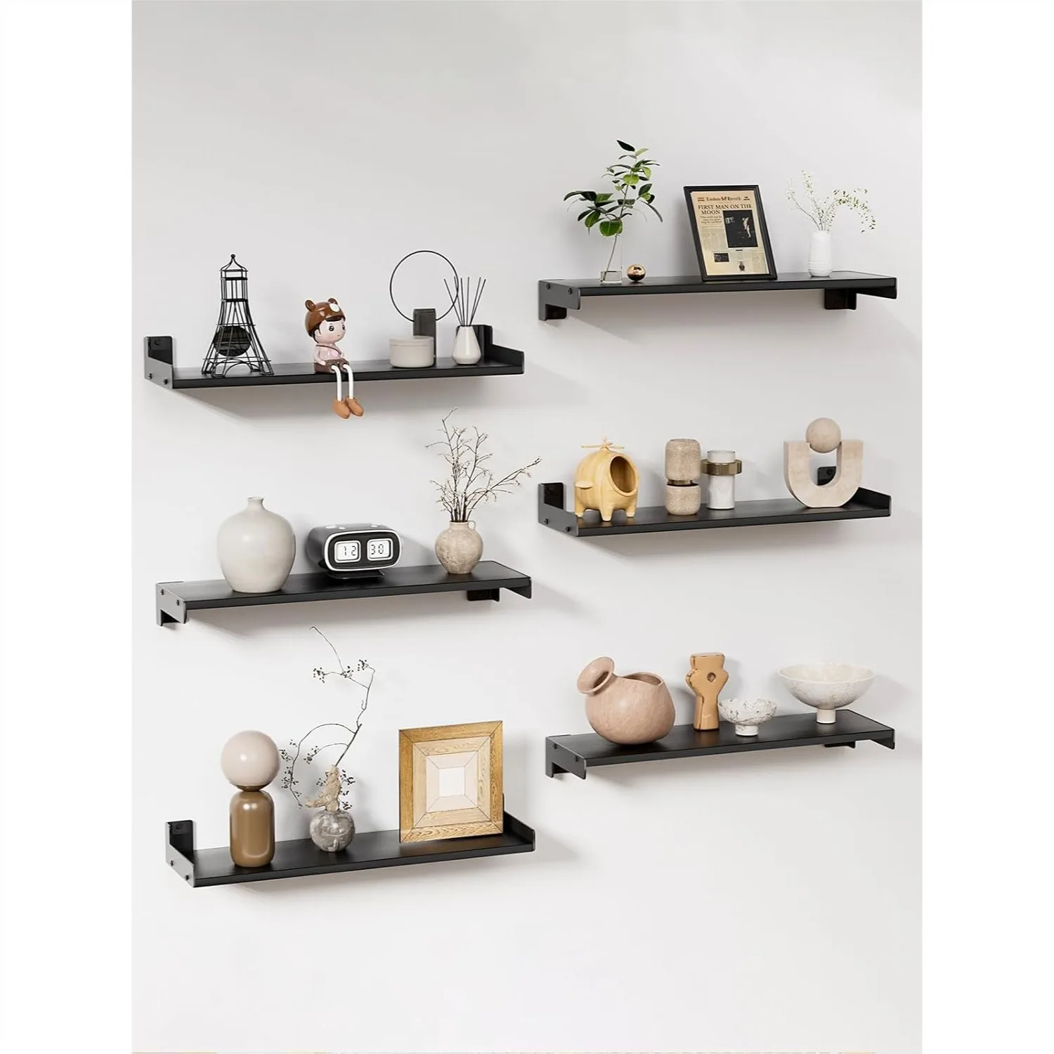 Floating Shelves For Wall Set Of 6, Wall Mounted Wood Shelf For Bedroom Living Room Bathroom Kitchen, Long Picture Ledge Shelves
Floating Shelves For Wall Set Of 6, Wall Mounted Wood Shelf For Bedroom Living Room Bathroom Kitchen, Long Picture Ledge Shelves