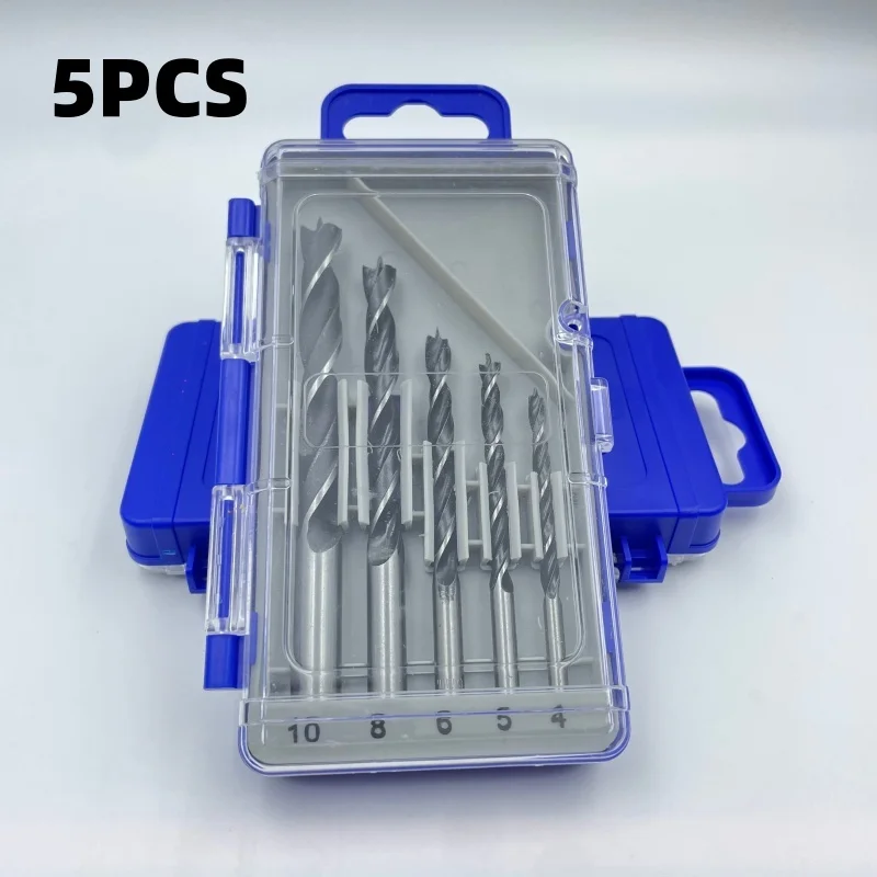 5 Piece Professional Wood Drill Bit Set High-Precision 3-Point Tip Design for Woodworking Cordless Drill Compatible
5 Piece Professional Wood Drill Bit Set High-Precision 3-Point Tip Design for Woodworking Cordless Drill Compatible