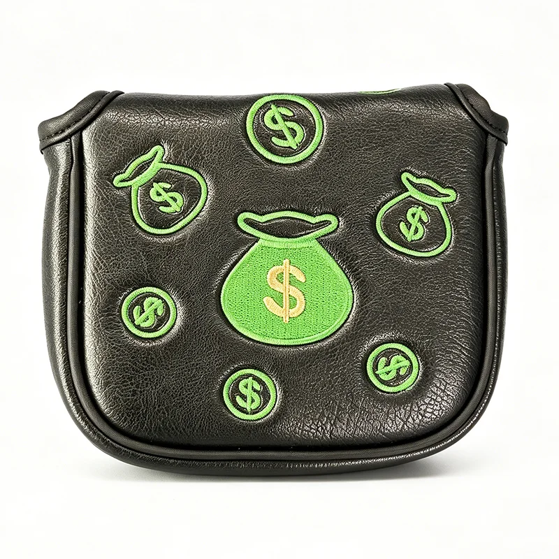 Square Lucky Money Bag Golf Putter Headcover Embroidered Design with Magnetic Closure PU Leather Golf Putter cover
Square Lucky Money Bag Golf Putter Headcover Embroidered Design with Magnetic Closure PU Leather Golf Putter cover