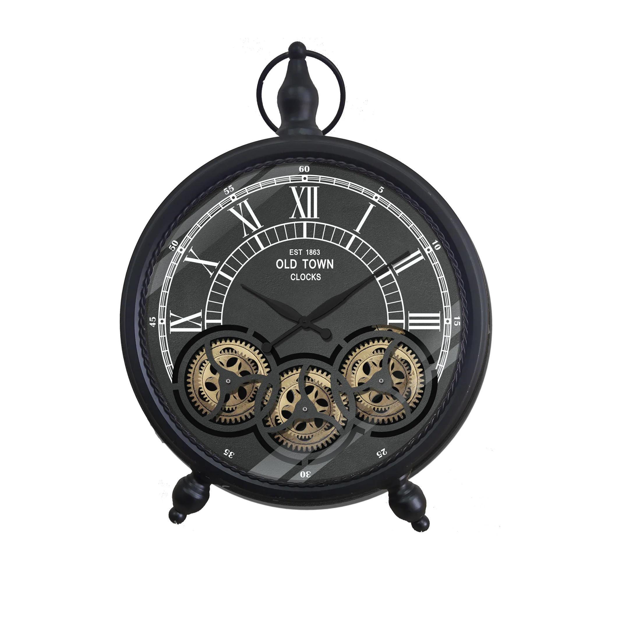 Real Moving Gears Metal Wall Clock Vintage Black Farmhouse Rustic Style for Living Room Decor and Mantel
Real Moving Gears Metal Wall Clock Vintage Black Farmhouse Rustic Style for Living Room Decor and Mantel