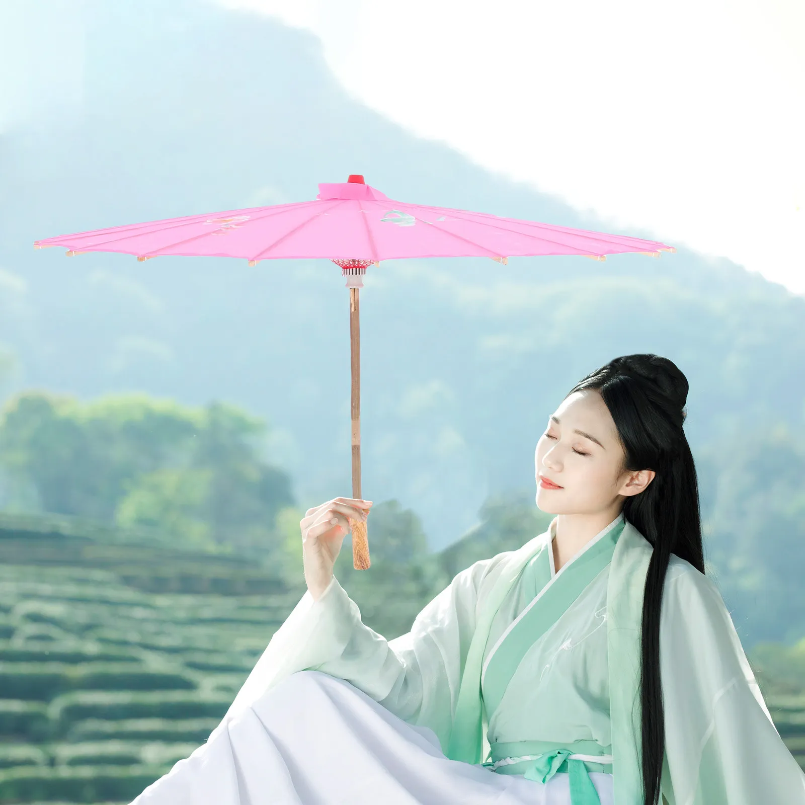 Chinese Silk Dance Umbrella Oil Paper for Dancing Decorating Pink Prop Umbrellas Decoration
Chinese Silk Dance Umbrella Oil Paper for Dancing Decorating Pink Prop Umbrellas Decoration