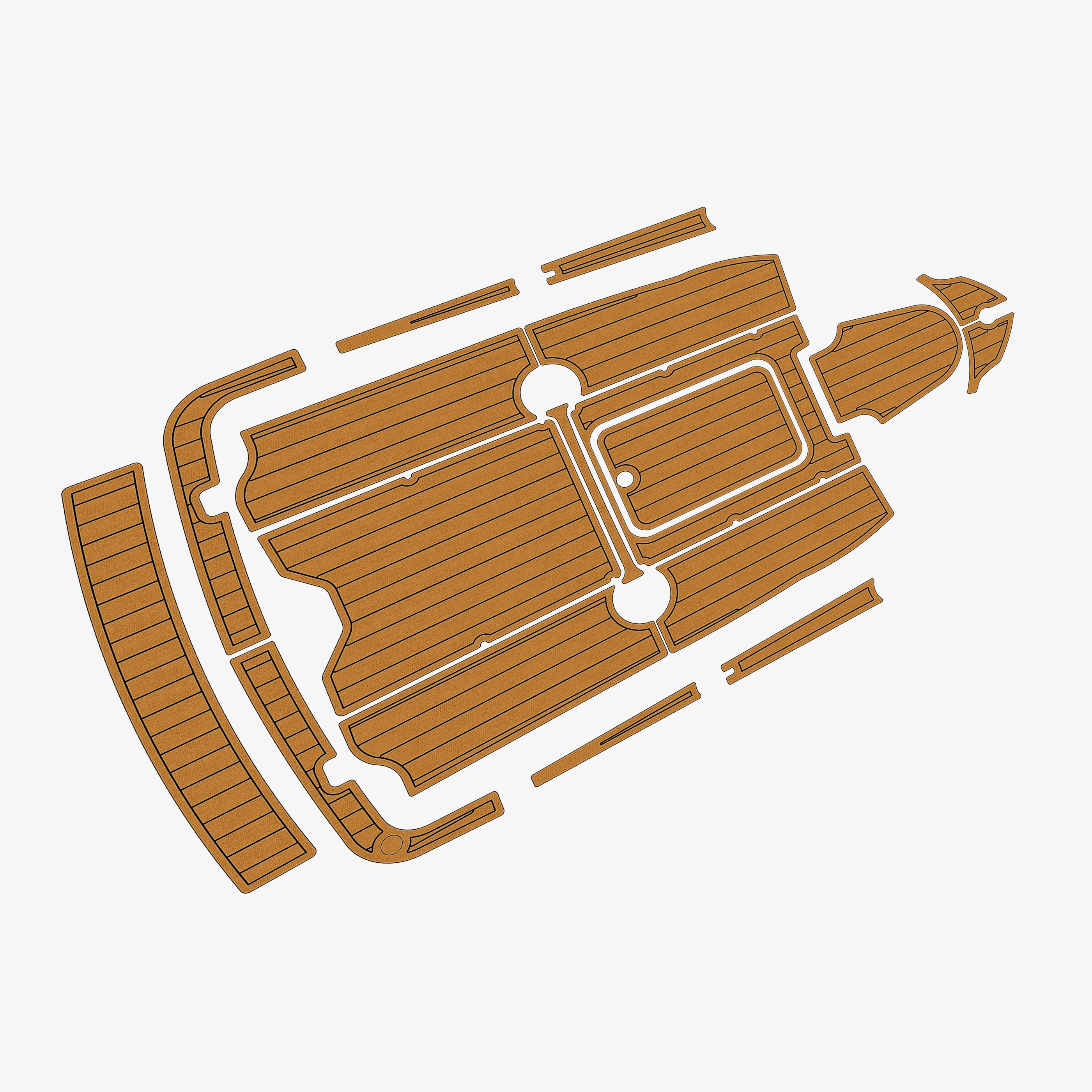 Self-Adhesive faux Teak EVA Marine Mat - 2003 Glastron 195 SX 6mm (1/4") Non-Slip Boat Decking for Cockpit
Self-Adhesive faux Teak EVA Marine Mat - 2003 Glastron 195 SX 6mm (1/4") Non-Slip Boat Decking for Cockpit