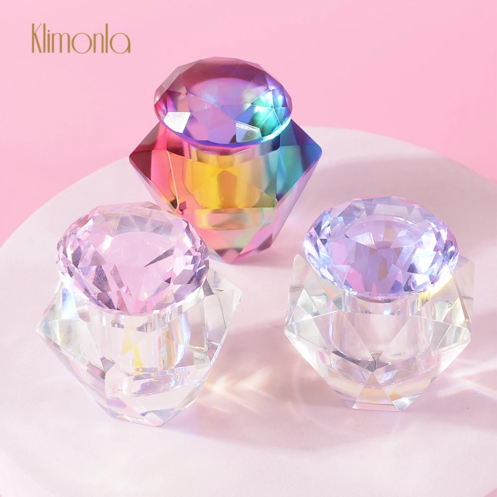 1PC Thick Crystal Glass Acrylic Powder Liquid Nail Cup Coloured Diamond Dappen Bowl Cup Holder Washing Equipment Nail Art Tools
1PC Thick Crystal Glass Acrylic Powder Liquid Nail Cup Coloured Diamond Dappen Bowl Cup Holder Washing Equipment Nail Art Tools