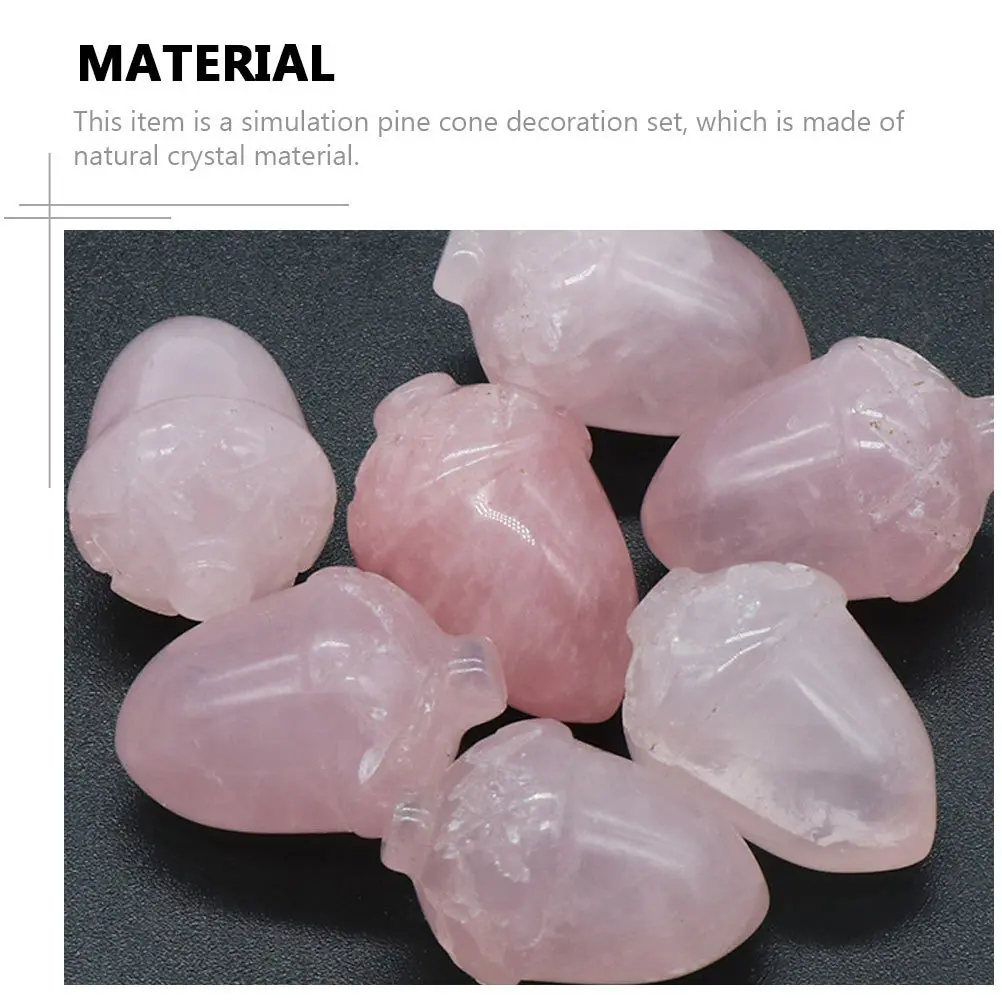 6Pcs Pine Cone Statue Natural Healing Stones Landscape Accessories Plant Pot Decor Crystal Ornament
6Pcs Pine Cone Statue Natural Healing Stones Landscape Accessories Plant Pot Decor Crystal Ornament