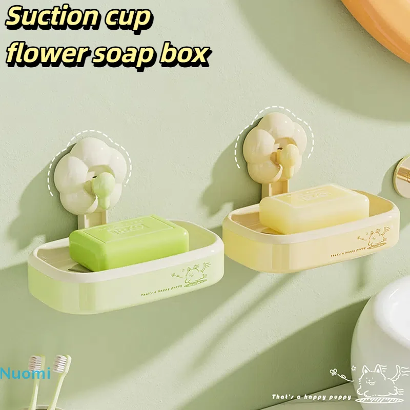 Suction cup flower Soap Box Drain Soap Holder Wall-mounted Non Perforated Soap Box Soap Dish Tray for Bathroom Soap Container
Suction cup flower Soap Box Drain Soap Holder Wall-mounted Non Perforated Soap Box Soap Dish Tray for Bathroom Soap Container