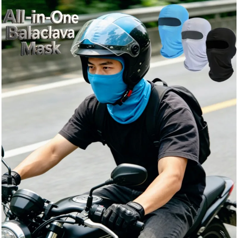 All - in - One Balaclava Mask: Ultimate for Cycling & Hiking! Super windproof, breathable, great as motorcycle helmet liner.
All - in - One Balaclava Mask: Ultimate for Cycling & Hiking! Super windproof, breathable, great as motorcycle helmet liner.