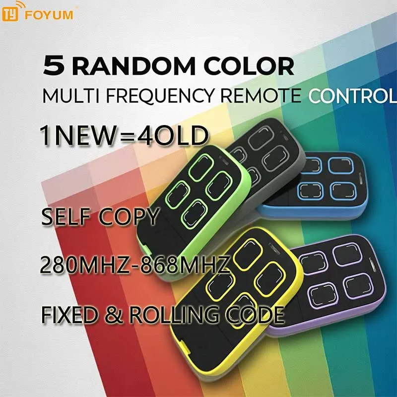 Multi-frequency Universal Garage Control Door Remote Controller 280-868mhz Gate Control 433mhz 315 390 Copier Duplicator
Multi-frequency Universal Garage Control Door Remote Controller 280-868mhz Gate Control 433mhz 315 390 Copier Duplicator