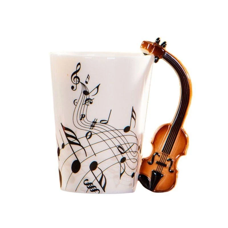 JU64 Music Mug for Creative Violin Ceramic Mugs Coffee Milk Stave Cups with Handle Coffee Mugs Perfect Gift for Fri
JU64 Music Mug for Creative Violin Ceramic Mugs Coffee Milk Stave Cups with Handle Coffee Mugs Perfect Gift for Fri