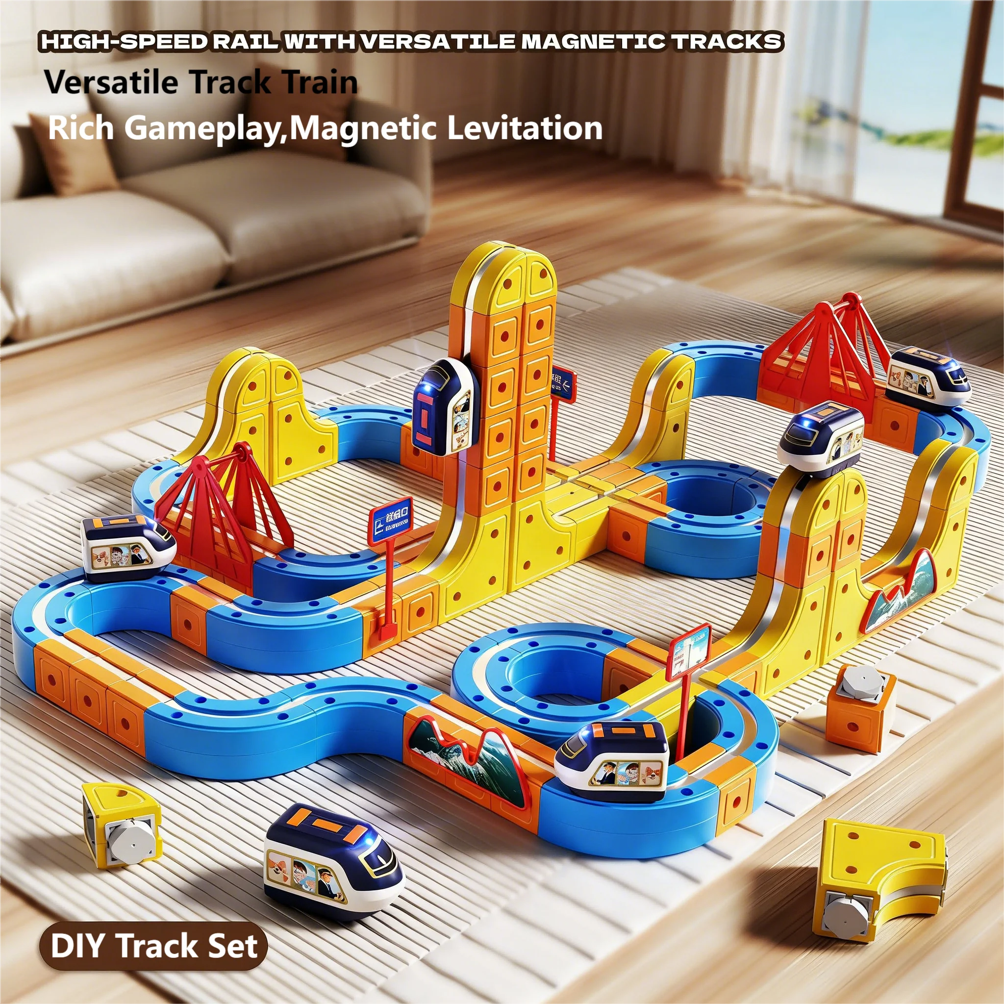 Electric Magnetic Track Set with Anti-Gravity Vehicle Kids STEM Educational Montessori Toys Creative Building Blocks DIY Gift
Electric Magnetic Track Set with Anti-Gravity Vehicle Kids STEM Educational Montessori Toys Creative Building Blocks DIY Gift