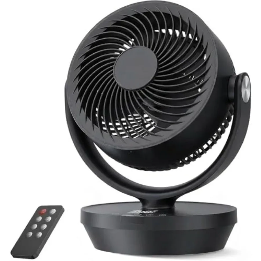Air Circulator Fan for Bedroom, Quiet Oscillating Table Fan with 4 Speeds, Remote Control, 90° Oscillation, 12H Timer
Air Circulator Fan for Bedroom, Quiet Oscillating Table Fan with 4 Speeds, Remote Control, 90° Oscillation, 12H Timer