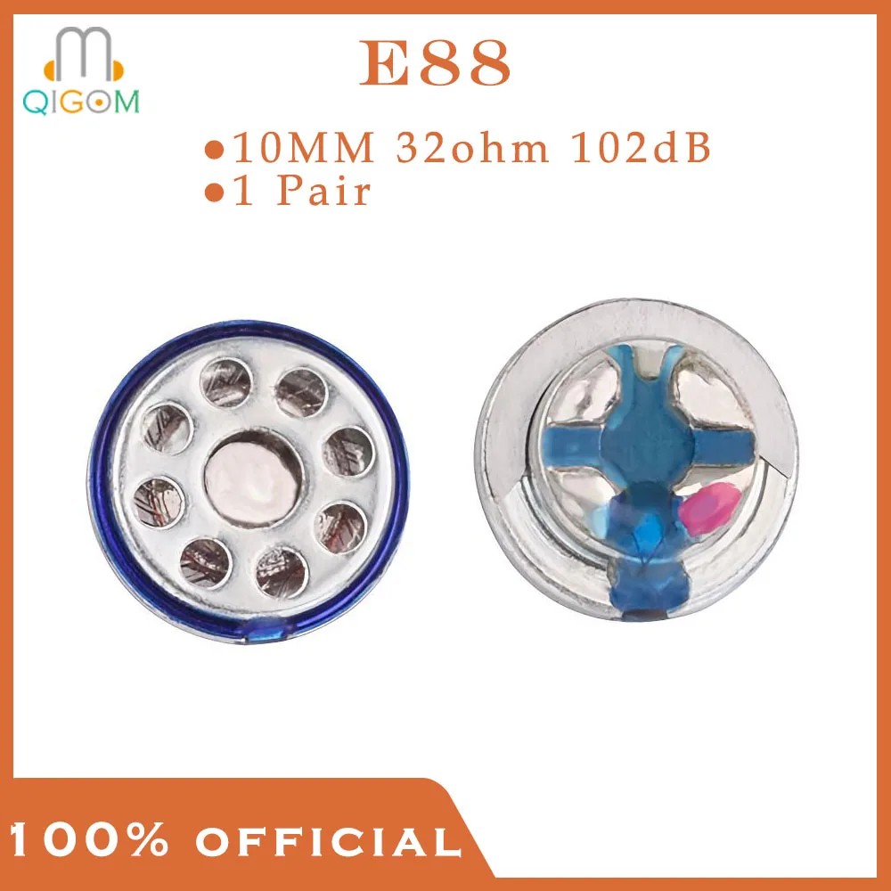 QIGOM Headset Driver E88 1 Pair, 10MM 32ohm 102dB, Titanium Composite Film, In-ear Headset Driver, Tri-frequency Equalization
QIGOM Headset Driver E88 1 Pair, 10MM 32ohm 102dB, Titanium Composite Film, In-ear Headset Driver, Tri-frequency Equalization