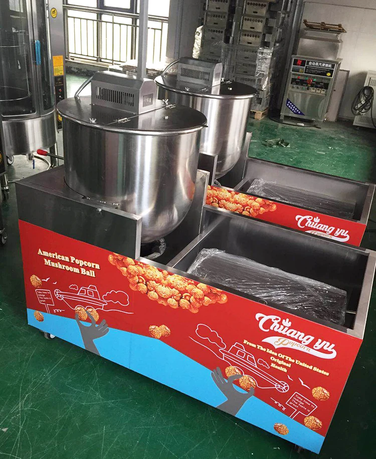 Chuangyu Large Stainless Steel Hot Air Popcorn Maker Battery-Powered Snack Machine Gas Equipment for Popcorn Production
Chuangyu Large Stainless Steel Hot Air Popcorn Maker Battery-Powered Snack Machine Gas Equipment for Popcorn Production