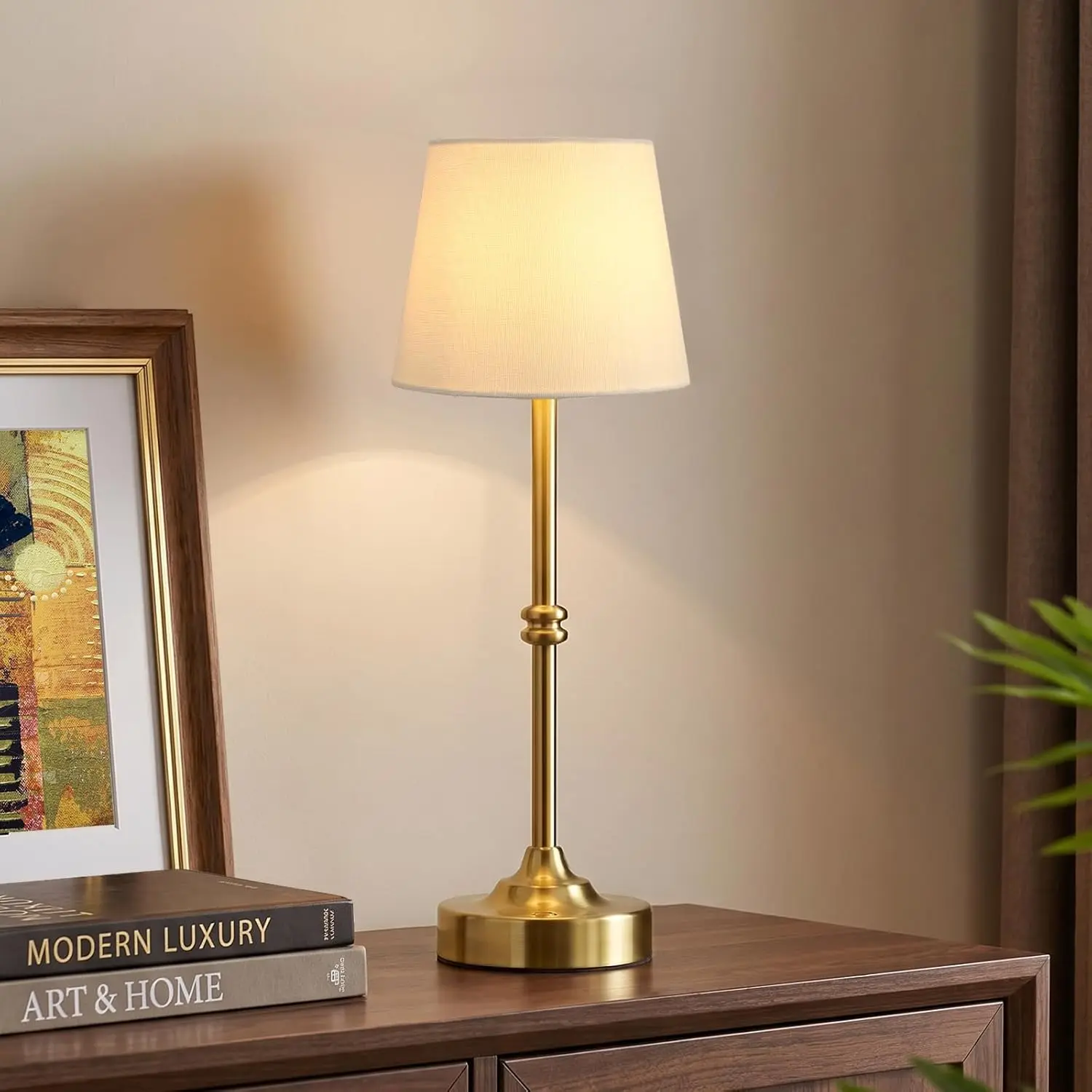 Cordless Rechargeable Table Lamp Gold - 4000mAh Battery Operated, 3000K Warm Light, Touch Dimming for Bedside Dining Home Decor
Cordless Rechargeable Table Lamp Gold - 4000mAh Battery Operated, 3000K Warm Light, Touch Dimming for Bedside Dining Home Decor