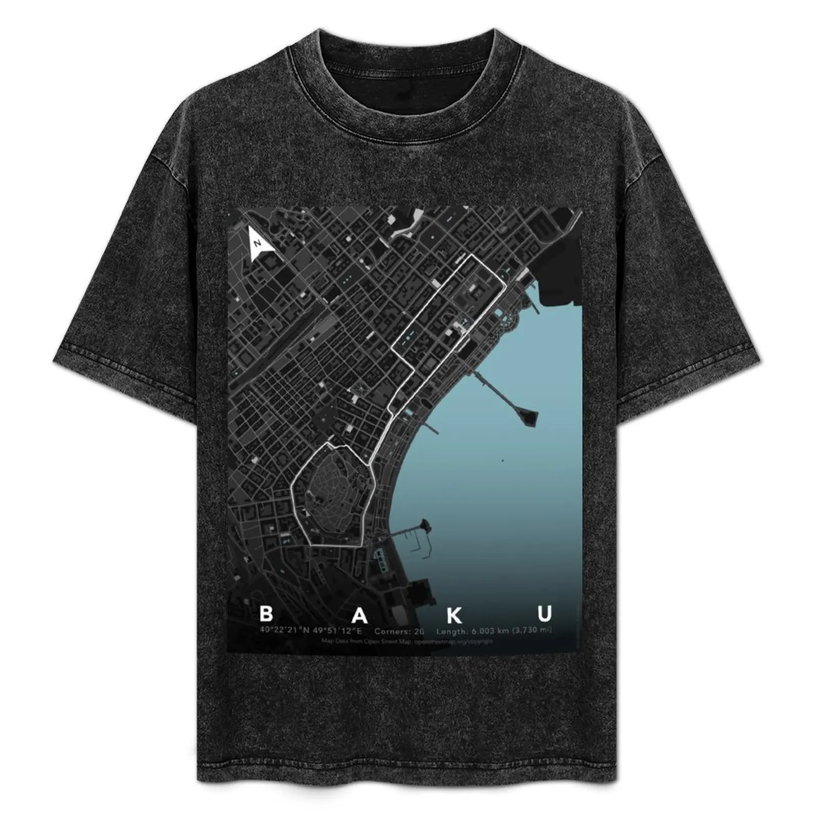 Baku City Circuit, Azerbaijan GP Track Maps T-Shirt Big Size Crew Neck T-Shirt
Baku City Circuit, Azerbaijan GP Track Maps T-Shirt Big Size Crew Neck T-Shirt
