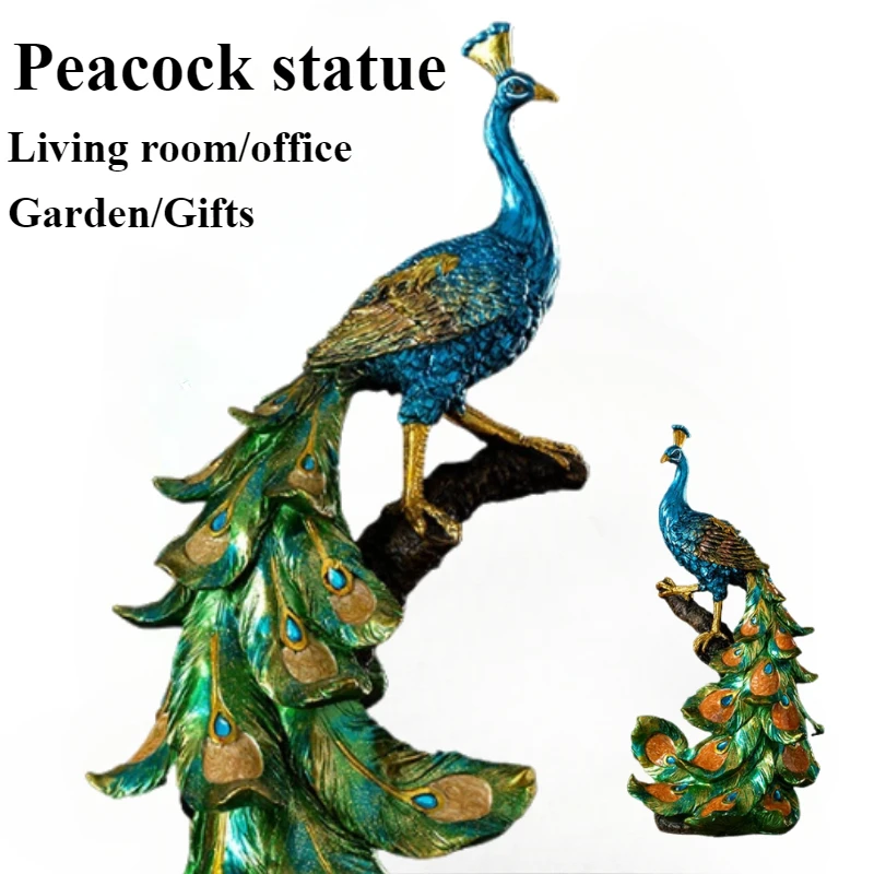 Peacock Resin Decorative Figurines Fairy Garden Furniture for Display Creative Gift Desk Living Room Decoration Home Decor
Peacock Resin Decorative Figurines Fairy Garden Furniture for Display Creative Gift Desk Living Room Decoration Home Decor