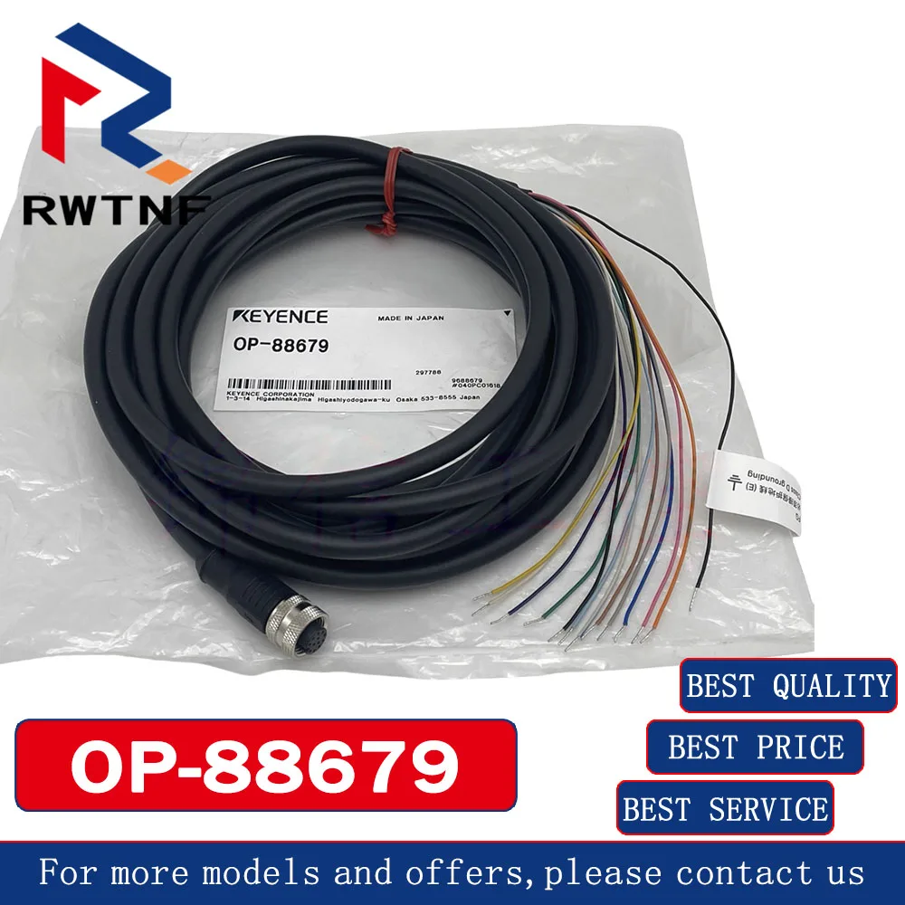 Brand New Genuine OP-88679 KEYENCE 5M cable control sensor; spot shot of the real goods
Brand New Genuine OP-88679 KEYENCE 5M cable control sensor; spot shot of the real goods