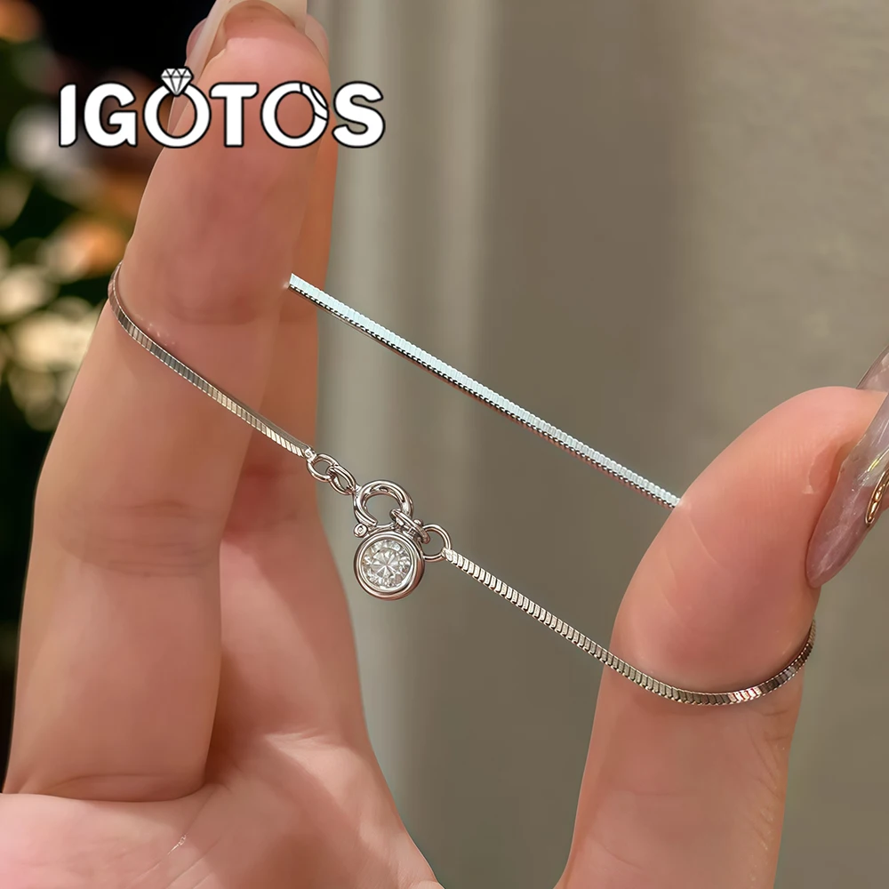 1ct Bubble Moissanite Snake Chain Bracelet for Woman Girls Bezel Solitaire Designer Dainty Daily Wear Jewelry with GRA Certifica
1ct Bubble Moissanite Snake Chain Bracelet for Woman Girls Bezel Solitaire Designer Dainty Daily Wear Jewelry with GRA Certifica