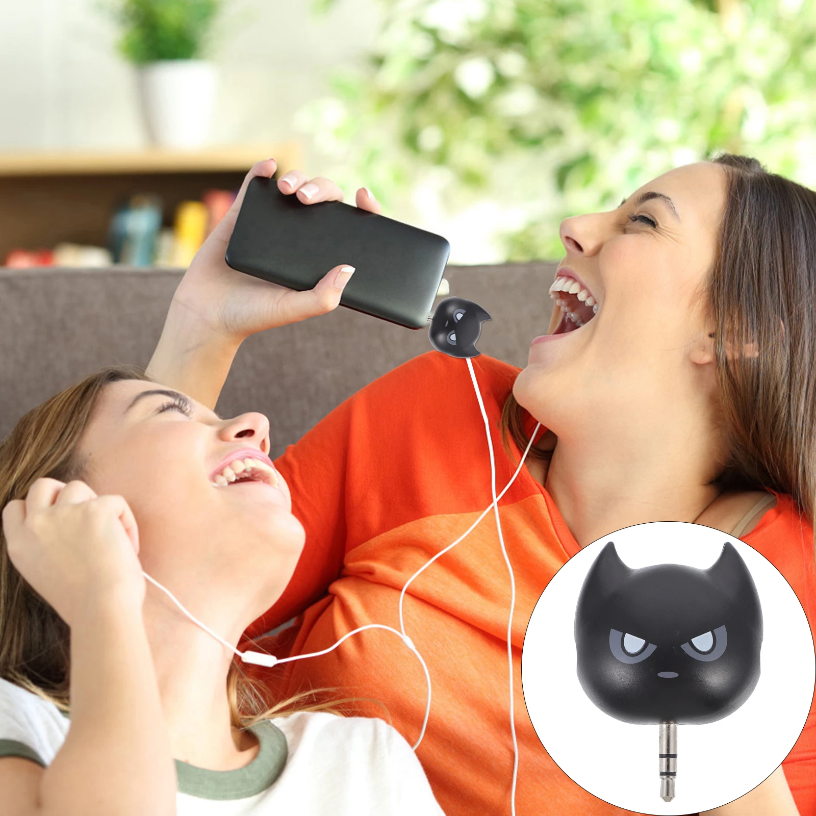 2 Pcs Mini Audio Adapter Cat Head Audio Splitter 3.5mm Headphone Splitter 3-Way Connector Earphone Design
2 Pcs Mini Audio Adapter Cat Head Audio Splitter 3.5mm Headphone Splitter 3-Way Connector Earphone Design
