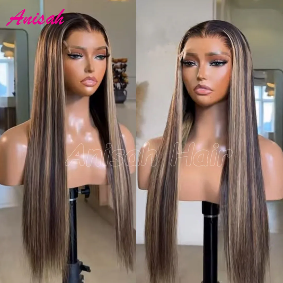 Highlight Ombre Blonde Straight 13x4 Lace Front Wig Brown Color 13x6 HD Transparent Lace Frontal Human Hair Wigs Pre Plucked
Highlight Ombre Blonde Straight 13x4 Lace Front Wig Brown Color 13x6 HD Transparent Lace Frontal Human Hair Wigs Pre Plucked