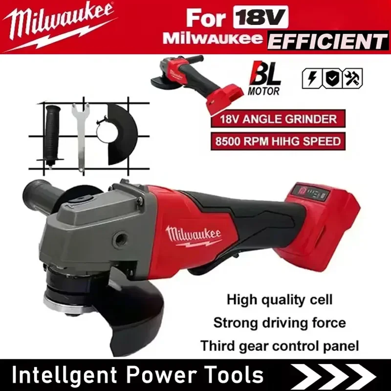 Бесщеточная угловая шлифмашина Milwaukee 125 мм 2025 года, полировально-отрезная машина, с кнопочным переключателем без фиксации, электрический аккумуляторный инструмент
Бесщеточная угловая шлифмашина Milwaukee 125 мм 2025 года, полировально-отрезная машина, с кнопочным переключателем без фиксации, электрический аккумуляторный инструмент