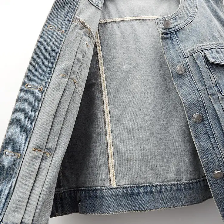 Spring 2025 Faion Slim Fit round Ne Svel Denim Vest ort Casual Top Trendy oulder Pad Women's Faion
Spring 2025 Faion Slim Fit round Ne Svel Denim Vest ort Casual Top Trendy oulder Pad Women's Faion