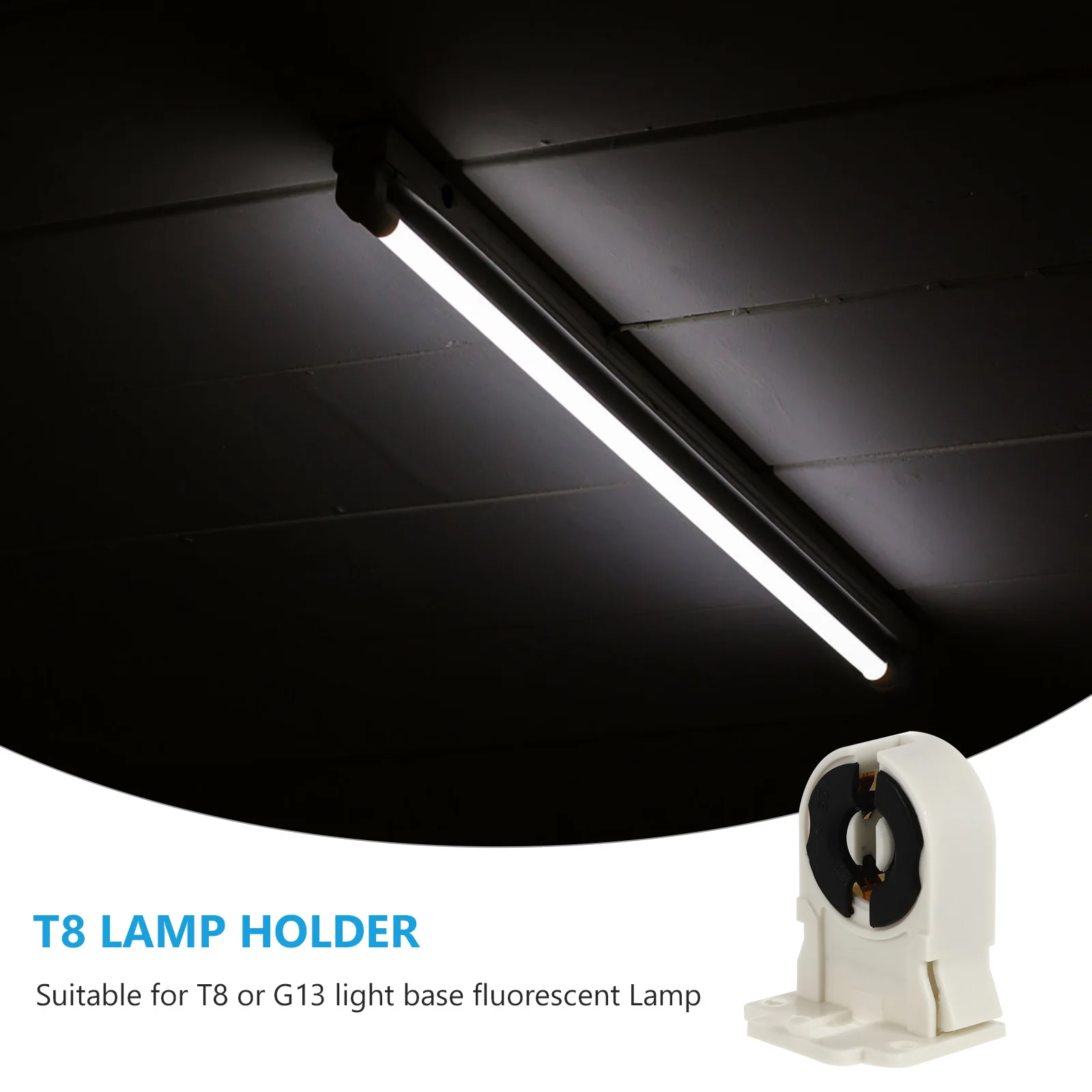 20pcs Fluorescent Lamp Holder WallMounted Household LED Light Tube White HeatResistant Durable Lighting Accessories
20pcs Fluorescent Lamp Holder WallMounted Household LED Light Tube White HeatResistant Durable Lighting Accessories