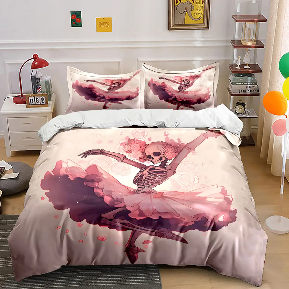 "Elegant Skeleton Ballet Costume Theme" Exquisite three-piece bedding set gift for kids and adults
"Elegant Skeleton Ballet Costume Theme" Exquisite three-piece bedding set gift for kids and adults