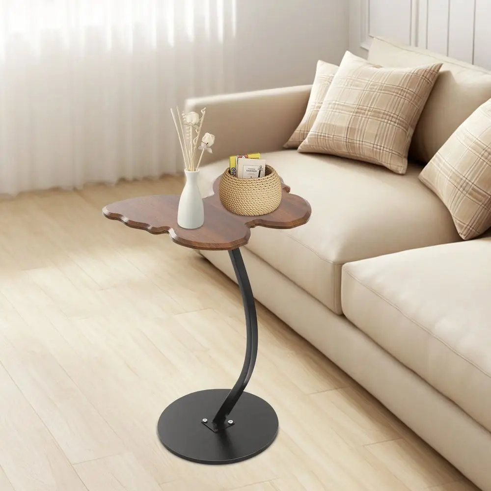 Side Table, Modern CShaped End Table For Living Room, Small Accent Table With Black Walnut Top, Sturdy Carbon Steel Base For Be
Side Table, Modern CShaped End Table For Living Room, Small Accent Table With Black Walnut Top, Sturdy Carbon Steel Base For Be