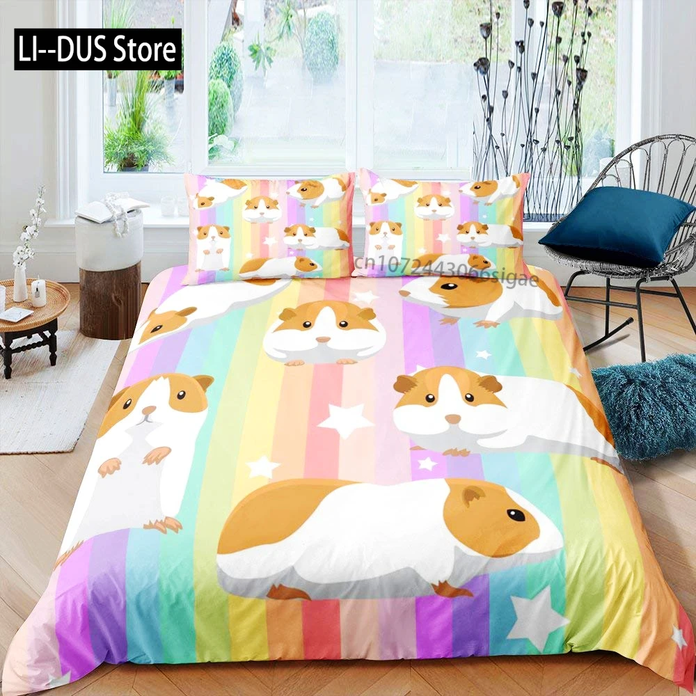Cute Hamster Bedding Set Full Size 3 Pieces Comforter Cover for Kids Girls Duvet Cover Cartoon Quilt Cover with 2 Pillow Sham
Cute Hamster Bedding Set Full Size 3 Pieces Comforter Cover for Kids Girls Duvet Cover Cartoon Quilt Cover with 2 Pillow Sham
