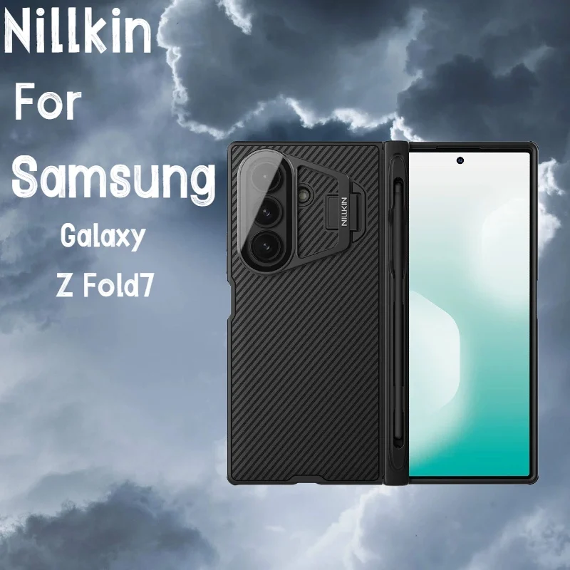 For Samsung Galaxy Z Fold 7 5G Nillkin Case Camshield Prop with Custom S-Pen Transparency Camera Stand Cover Protect Phone Case
For Samsung Galaxy Z Fold 7 5G Nillkin Case Camshield Prop with Custom S-Pen Transparency Camera Stand Cover Protect Phone Case