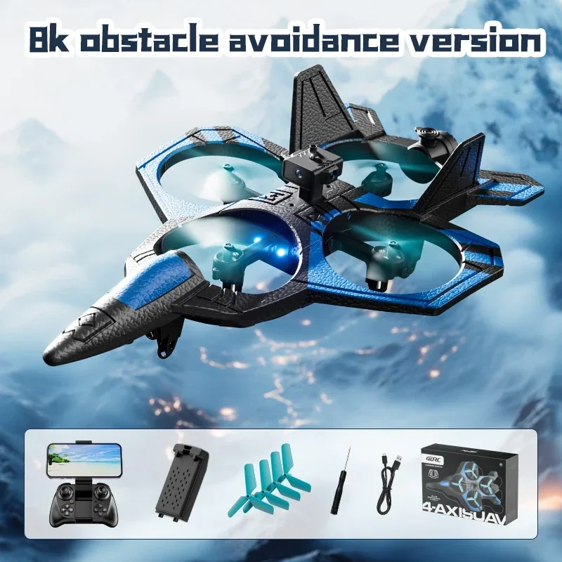 4DRC V46S RC Foam Aircraft Drone HD Camera Remote Control Fighter Plane Glider Obstacle Avoidance RC Airplane for Kids Dron Toy
4DRC V46S RC Foam Aircraft Drone HD Camera Remote Control Fighter Plane Glider Obstacle Avoidance RC Airplane for Kids Dron Toy