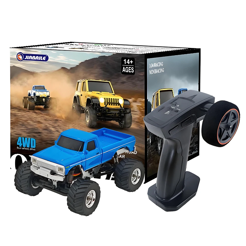 JIABAILE 1:36 1/36 2.4G FHSS 4WD Mini Off-road Car/Truck Simulation Lights System RC Toys Gift
JIABAILE 1:36 1/36 2.4G FHSS 4WD Mini Off-road Car/Truck Simulation Lights System RC Toys Gift