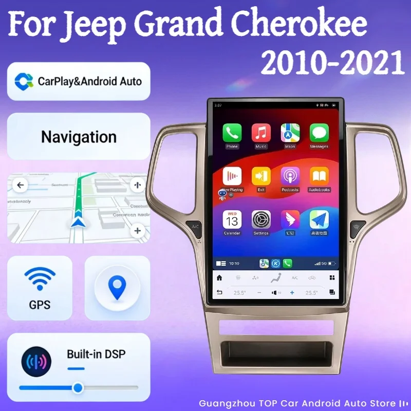 14,4-дюймовый Android 13 для Jeep Grand Cherokee 2010-2021, мультимедийный проигрыватель с GPS-навигацией, CarPlay и радио
14,4-дюймовый Android 13 для Jeep Grand Cherokee 2010-2021, мультимедийный проигрыватель с GPS-навигацией, CarPlay и радио