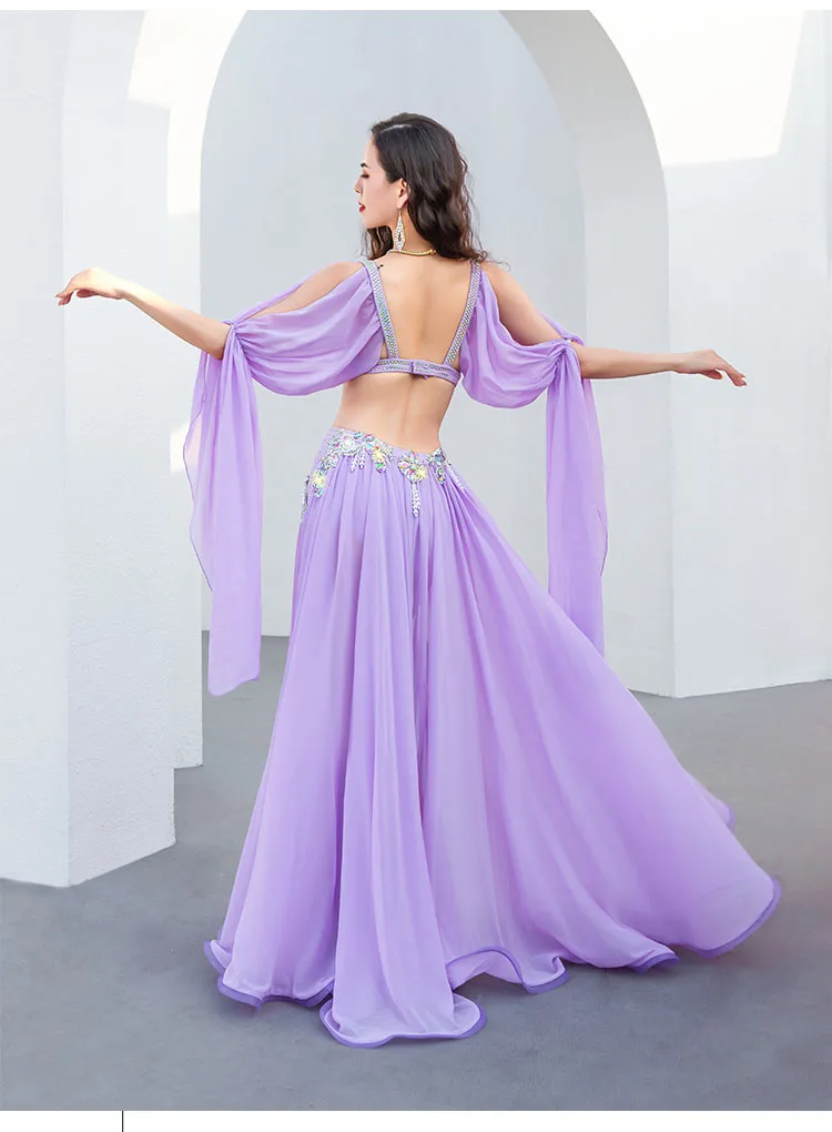Belly Dance Performance Clothes Set for Women Belly Dancing Competition Suit Original Hollow Out Skirt Stage Dance Wear Outfit
Belly Dance Performance Clothes Set for Women Belly Dancing Competition Suit Original Hollow Out Skirt Stage Dance Wear Outfit