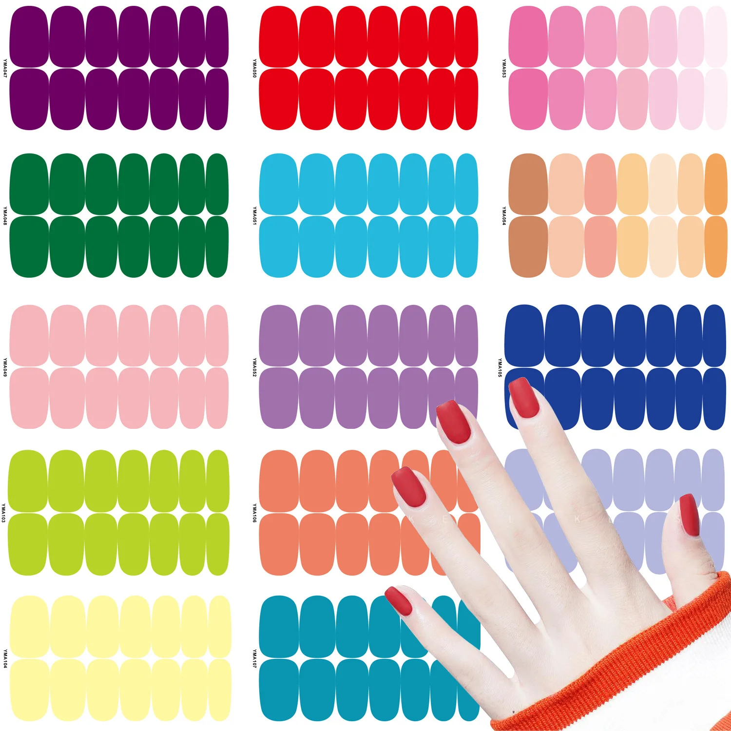 Full Cover Nail Stickers Nail Decoration Nails Sticker Designer Self Adhesive Nail Sticker Creative Nail Art Sticker Solid Color
Full Cover Nail Stickers Nail Decoration Nails Sticker Designer Self Adhesive Nail Sticker Creative Nail Art Sticker Solid Color