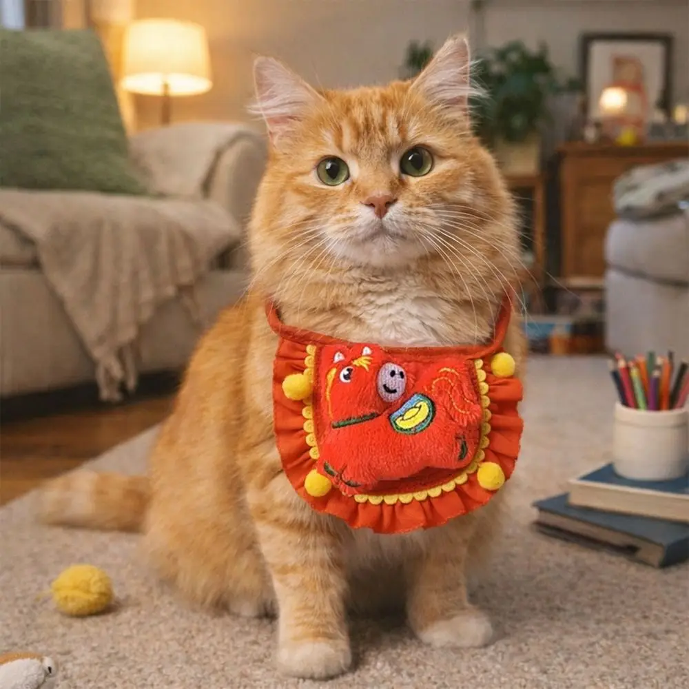 Забавный ошейник для кошек в китайском стиле на Новый год, с мультяшным рисунком лошади, регулируемый теплый шарф-полотенце для кошек, реквизит для фотосессий
Забавный ошейник для кошек в китайском стиле на Новый год, с мультяшным рисунком лошади, регулируемый теплый шарф-полотенце для кошек, реквизит для фотосессий