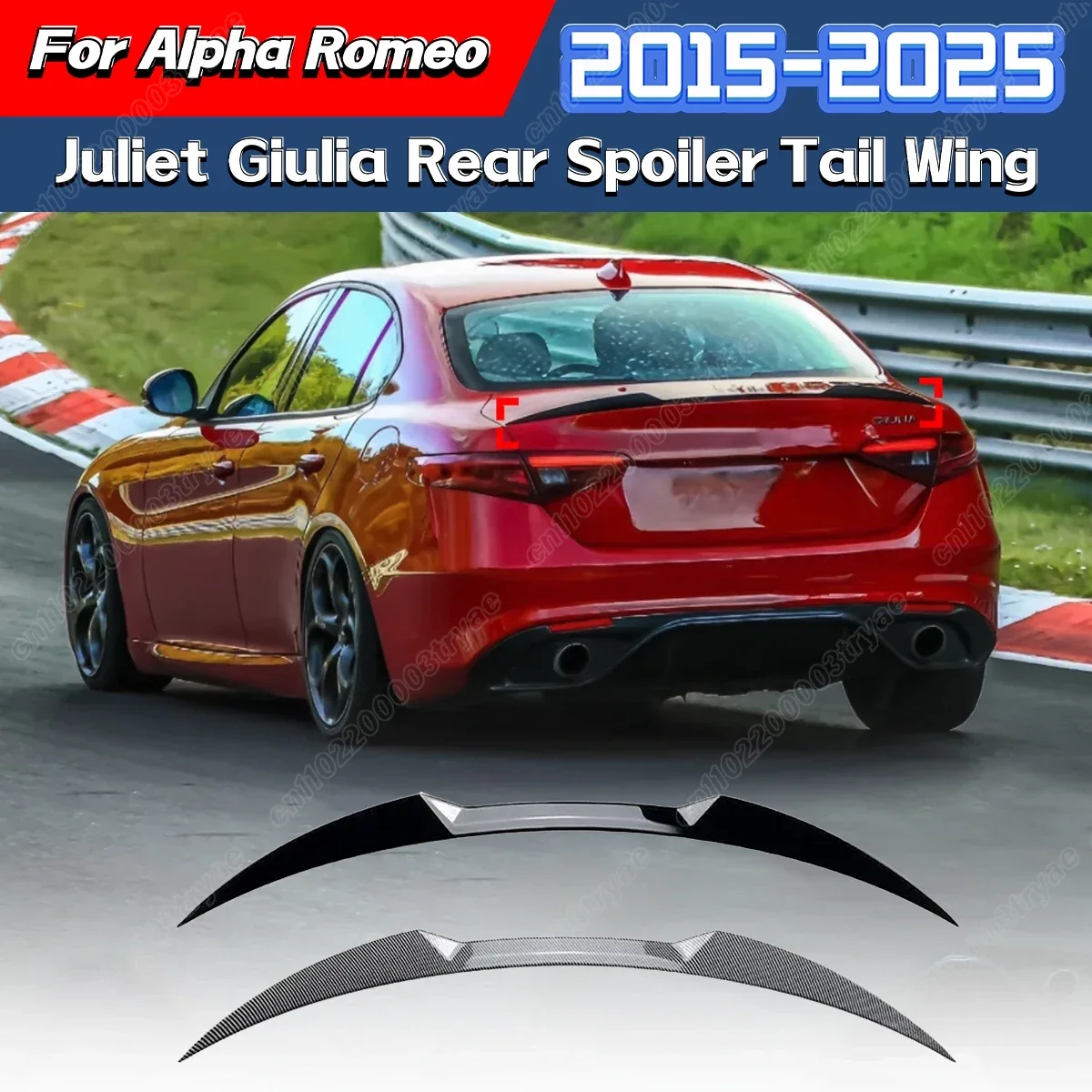 For Alpha Romeo Juliet Giulia 2015 2016 2017 2018 2019 2020 2021 2022 2023 2024 2025 Rear Spoiler Rear Wing Modification Kit
For Alpha Romeo Juliet Giulia 2015 2016 2017 2018 2019 2020 2021 2022 2023 2024 2025 Rear Spoiler Rear Wing Modification Kit