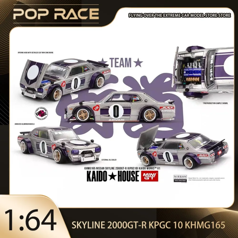 MINIGT Kaido House 1:64 Skyline 2000 GT-R KPGC 10 KHMG165, литая под давлением модель автомобиля из сплава премиум-класса, игрушки, коллекционная деталь дисплея
MINIGT Kaido House 1:64 Skyline 2000 GT-R KPGC 10 KHMG165, литая под давлением модель автомобиля из сплава премиум-класса, игрушки, коллекционная деталь дисплея