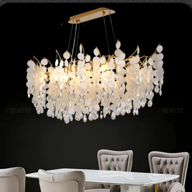 Shell Crystal Branch Chandeliers For Dining Living Room Kitchen Table Luxury Gold Shell Pendant Light Ceiling Crystal Chandelier
Shell Crystal Branch Chandeliers For Dining Living Room Kitchen Table Luxury Gold Shell Pendant Light Ceiling Crystal Chandelier