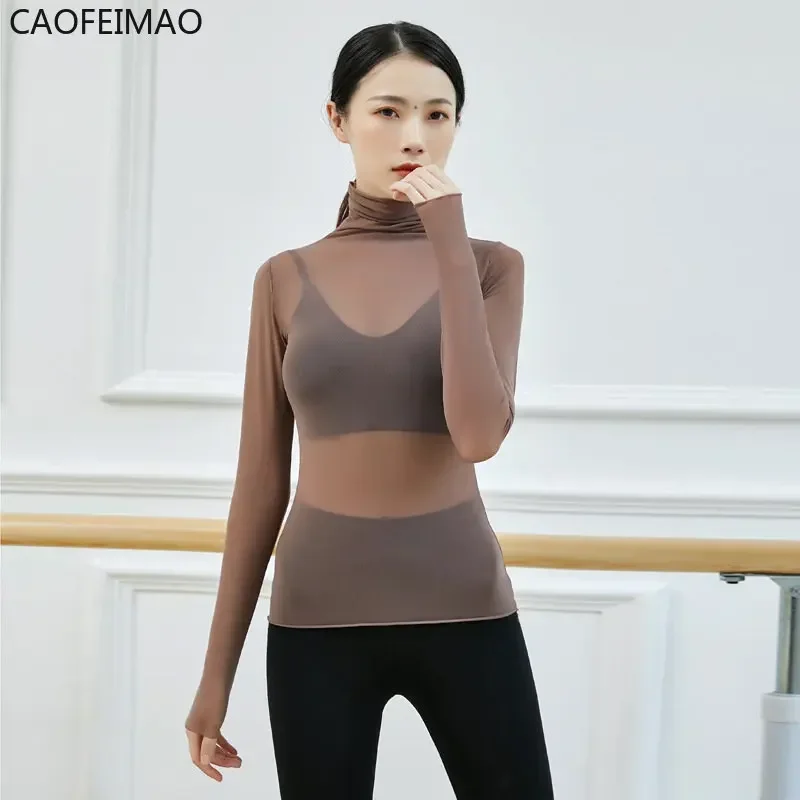 Caofeimao 2025 High Neck Summer Spring Fast Dry Gauzy Dance Practice Top Long Sleeves Breathable Dancing Blouse Tops Women
Caofeimao 2025 High Neck Summer Spring Fast Dry Gauzy Dance Practice Top Long Sleeves Breathable Dancing Blouse Tops Women