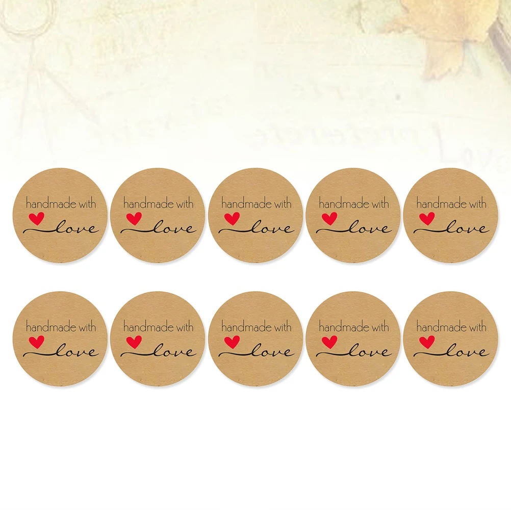 500 Sheets Kraft Paper Stickers Self Adhesive Brown Candy Bag Labels Handmade Love Roll Letter Packaging Gifts
500 Sheets Kraft Paper Stickers Self Adhesive Brown Candy Bag Labels Handmade Love Roll Letter Packaging Gifts