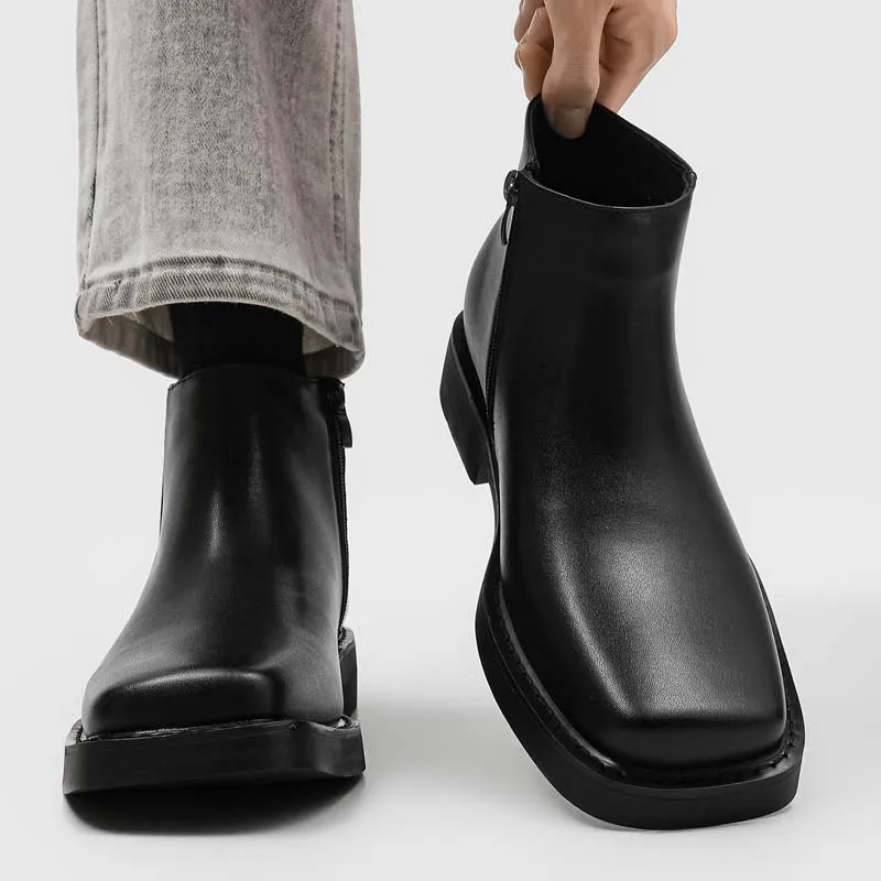 mens fashion party banquet chelsea boots designer square toe shoes cowboy natural leather boot black trendy cool ankle botas man
mens fashion party banquet chelsea boots designer square toe shoes cowboy natural leather boot black trendy cool ankle botas man